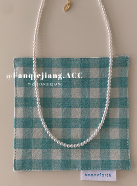 番茄酱法式轻奢小米粒珍珠锁骨链