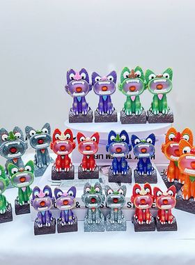 云南瓦猫招财纳福桌面摆件