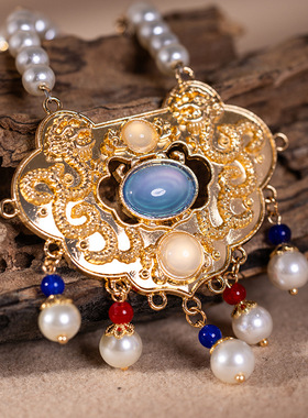 清仓项链合集簪娘古风汉服璎珞红色喜庆珍珠吊坠新中式马面裙配饰