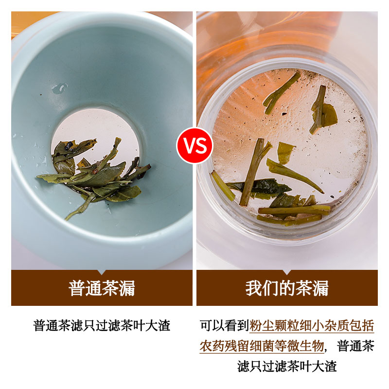 茶漏器玻璃公道杯套装茶滤器茶叶过滤茶滤网泡茶分茶创意茶具配件 - 图1