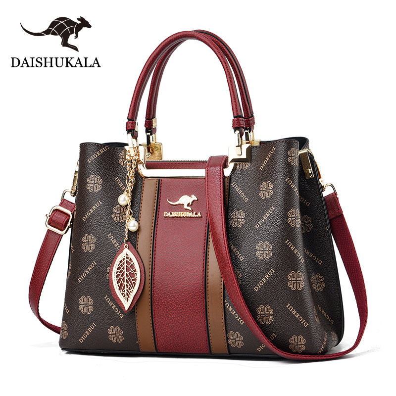 袋鼠专柜大气女包妈妈包手提包2026新款高级感真皮包送母亲礼物潮,淘宝优惠券,粉丝福利购,淘宝优惠卷