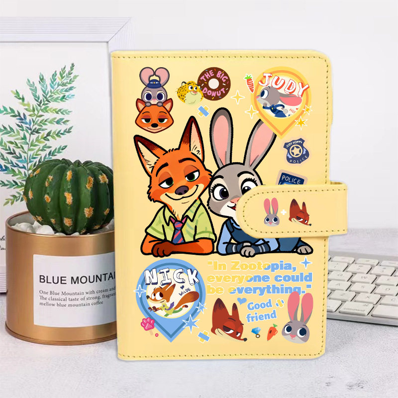 疯狂动物城二联名笔记本朱迪日记本兔子警官手账本尼克狐周边本子,淘宝优惠券,粉丝福利购,淘宝优惠卷