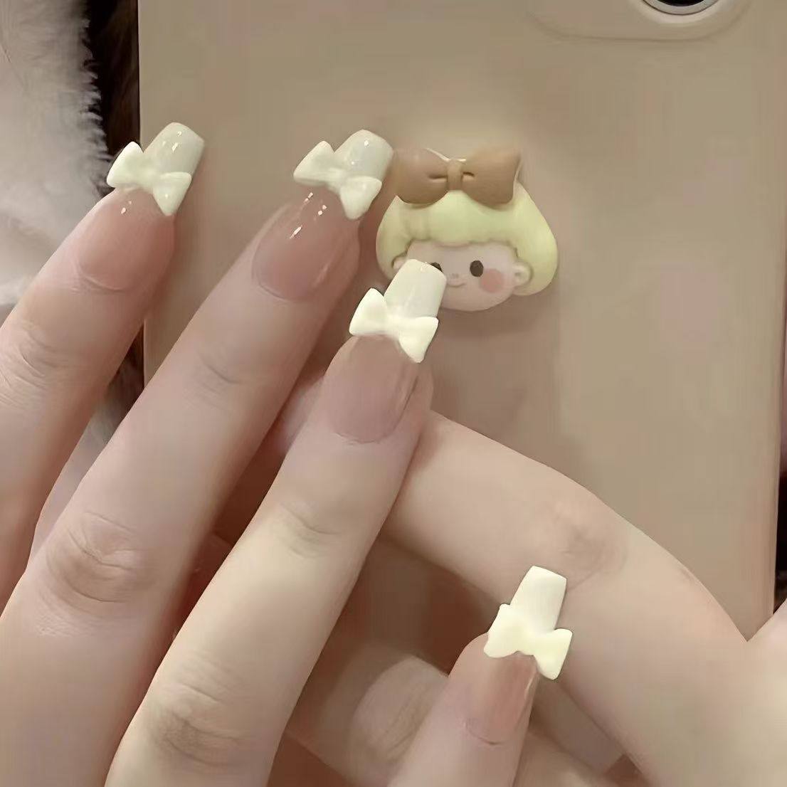 2026年新款美甲贴片显白高级感短款手指甲贴片可拆卸网红穿戴甲片,淘宝优惠券,粉丝福利购,淘宝优惠卷