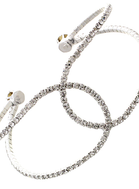 性感仿真水钻点缀交叉手镯