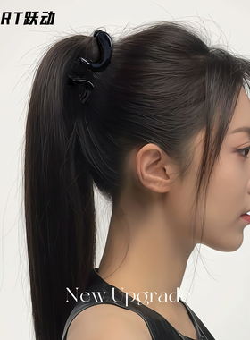 高马尾不塌神器女2025爆款抓夹大号发量大鲨鱼夹发夹后脑勺高级感