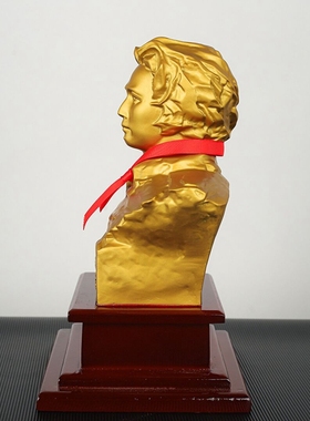 毛主席铜像摆件主席青年铜像中式