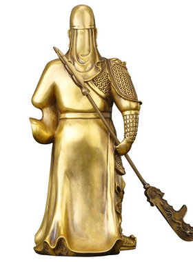 纯铜关二爷佛像装饰品