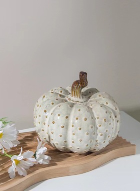 家居摆件陶瓷南瓜创意仿真植物