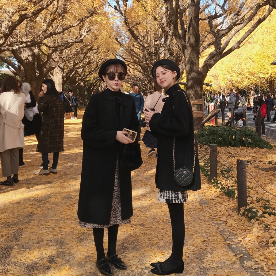 圣诞新年 备小魔女长短款斗篷羊毛双面呢大衣 B 金蘑菇菇 一见钟情 圣诞新年 备小魔女长短款斗篷羊毛双面呢大衣 B 金蘑菇菇 一见钟情