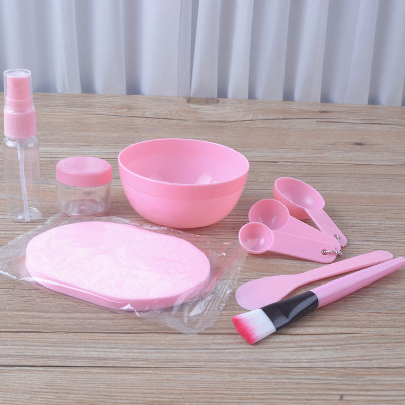 DIY面膜工具套装中号9件套面膜碗棒刷计量勺喷瓶泡瓶洗脸扑,淘宝优惠券,粉丝福利购,淘宝优惠卷