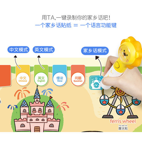 趣威点读贴纸录音贴内容贴英语海报家乡话粤语贴纸趣威点读笔通用 - 图2
