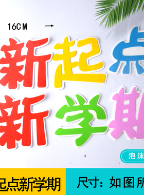 立体泡沫标语幼儿园教室布置班级