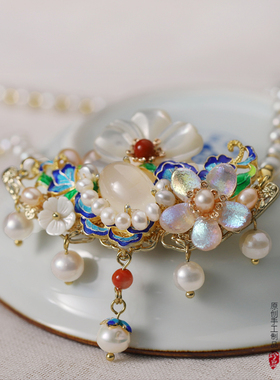 原创璎珞项链汉服配饰青雀记珍珠