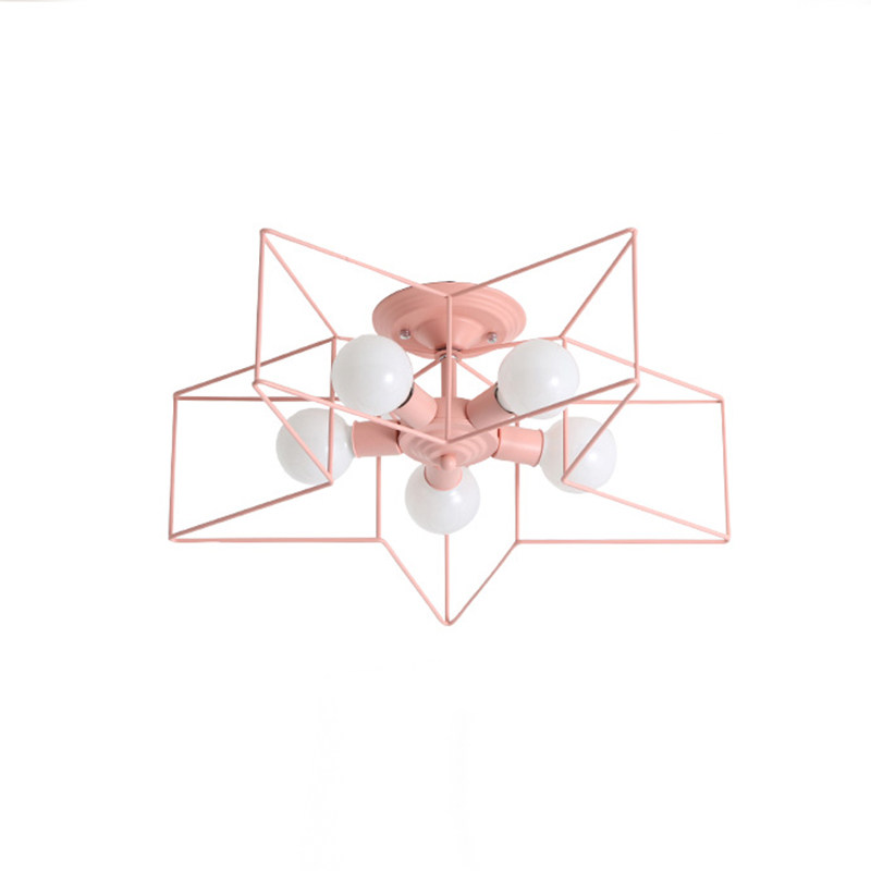 北欧简约现代大气卧室灯饰网红五角星房间餐厅儿童房阳台吸顶灯具,淘宝优惠券,粉丝福利购,淘宝优惠卷