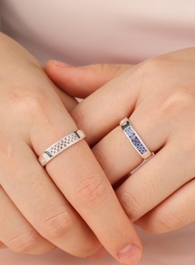 镶嵌捷克钻石新款925纯银莲师守护戒戒指