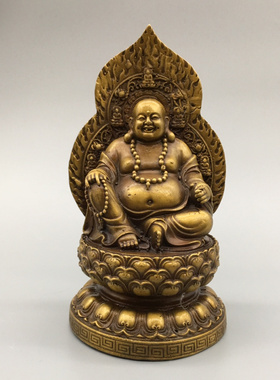 婆娑三圣观音弥勒佛地藏王黄铜