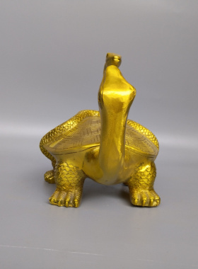 铜中式龟蛇摆件四方神兽玄武家居