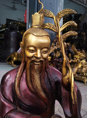 救苦天尊太乙真人黄铜摆件大号