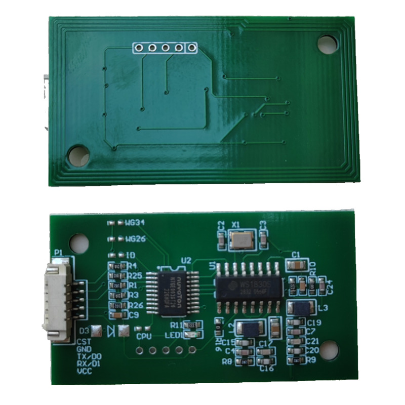 830T双频ICID读卡模块安卓3.35V串口TTL读卡模块韦根通用RFID模块