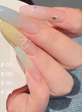 DANNYCOLL丹妮蔻L001奶油布丁9色甲油胶套装果冻夏日QQ糖美甲店用