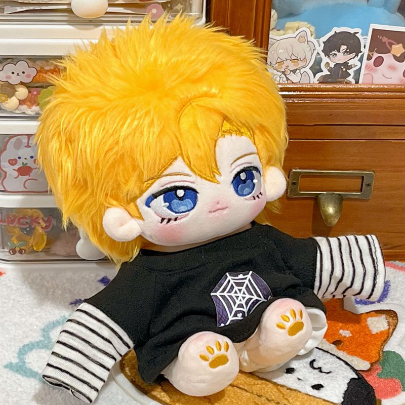 原创正品棉花娃娃贝贝20cm毛绒玩具公仔衣服套装儿童玩偶换装情侣 - 图3