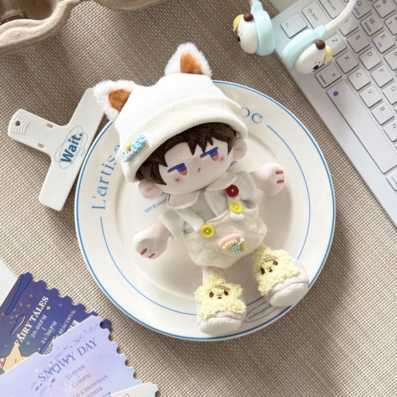 捶捶体15cm古灵精怪娃衣站姿棉花娃娃正常体海星体公仔换装套装服 - 图1