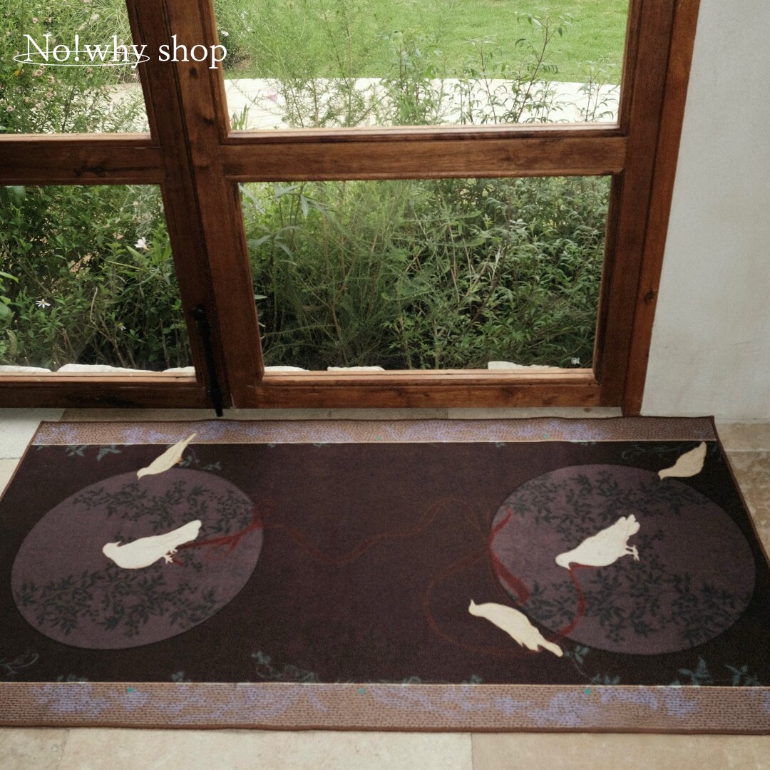 Waidian neoclassical foldable storage carpet floor mat