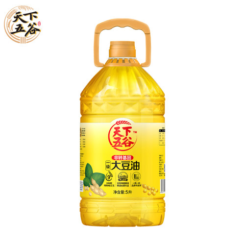 天下五谷非转基因一级大豆油5L炒菜油健康色拉油食用油包邮烘焙 - 图2