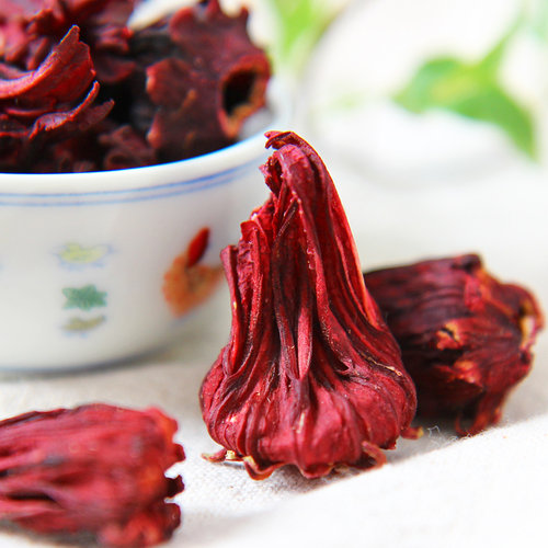 1瓶 洛神花干新鲜玫瑰茄洛神花茶酵素花正品云南整朵果脯水果茶叶 - 图1