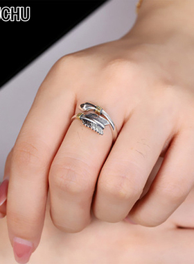 男士潮流创意印第安戒指