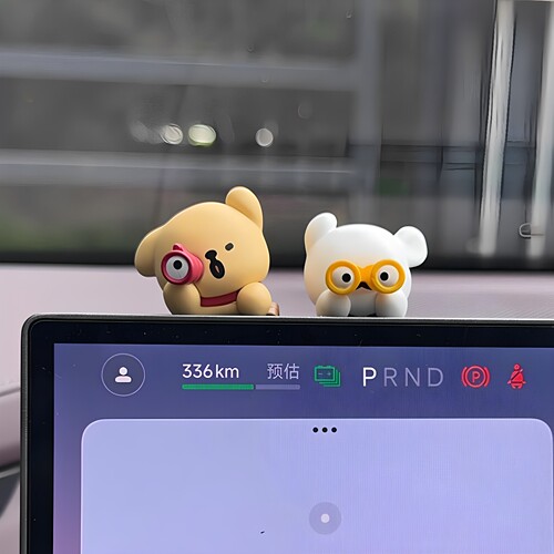 可爱线条小狗汽车摆件车载屏幕趴趴公仔车内中控台玩偶装饰品女生 - 图1