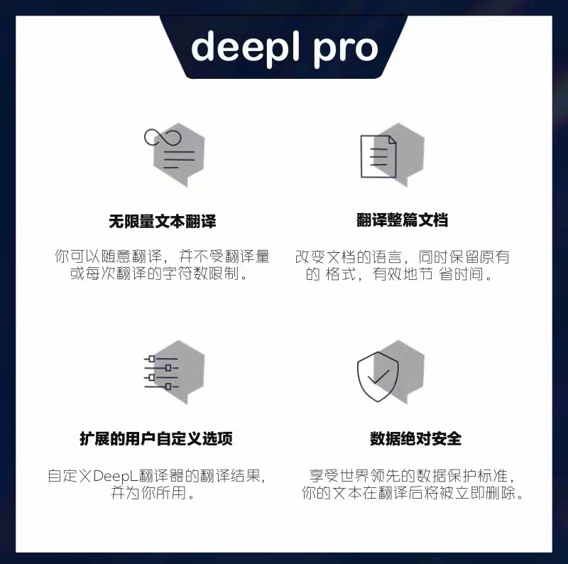 deepl翻译deepl会员deepl pro高级会员一个月独享账号