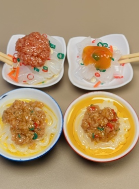 【仿真甜品小碗菜系列】5cm仿真食玩面包吐司diy微缩摆件冰箱贴
