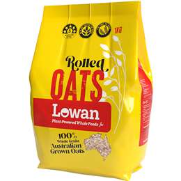 澳洲代购直邮Lowan Rolled Oats无糖原味天然全谷物营养燕麦片1kg - 图3