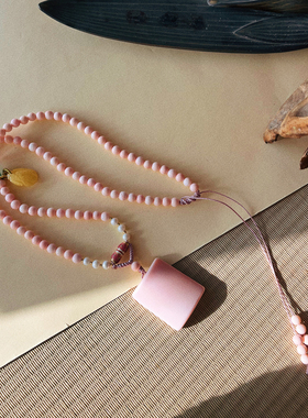 女王贝蜜蜡珍珠圆珠女无事牌