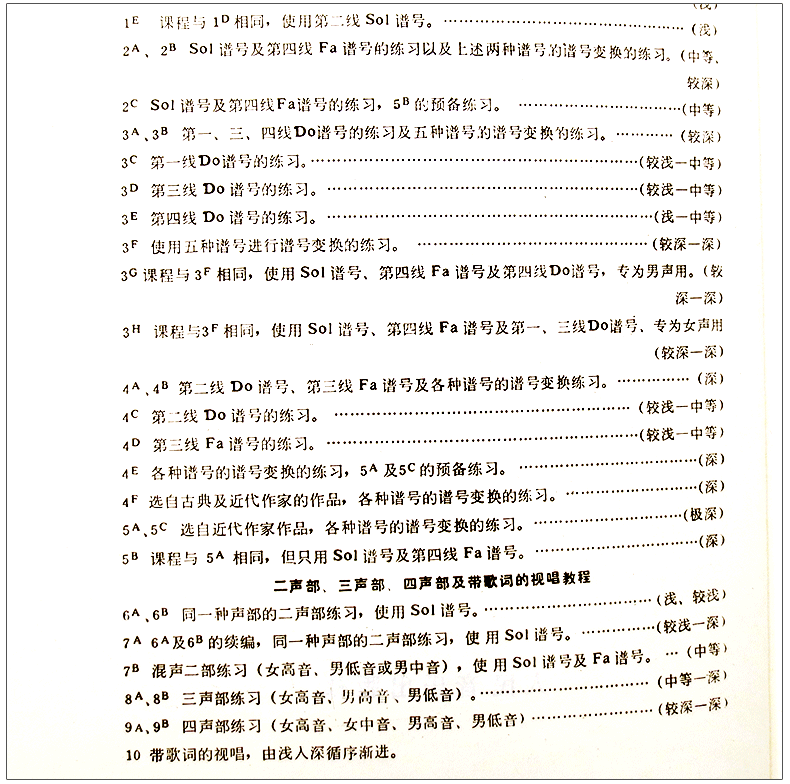 正版包邮 视唱教程2B 第二册第二分册 法国亨利.雷蒙恩著视唱教材书籍 音符高低音歌曲曲目练习教材 人民音乐出版社 9787103000212 - 图3