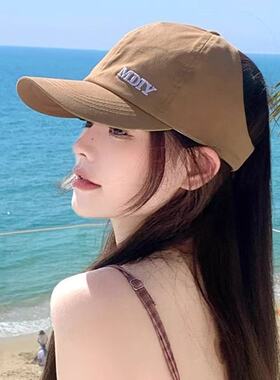 夏季空顶大檐防晒显脸小棒球帽女
