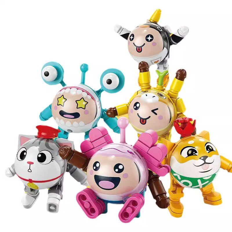 蛋仔派对盲盒蛋仔派对盲盒儿童拼装积木玩具男女孩小颗粒益智拼图模型生日礼物