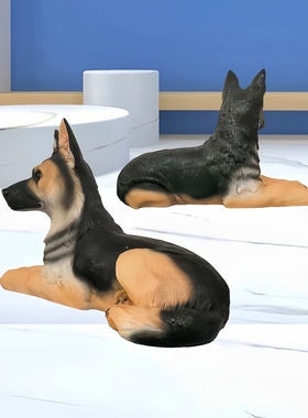 小狗狗玄关模型摆件树脂狼狗创意