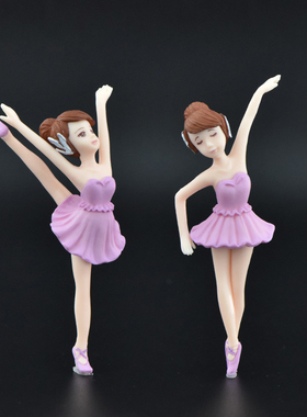 跳舞女孩钥匙扣微景观塑料工艺品