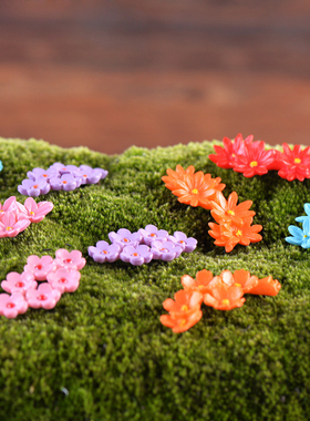 diy仿真花苔藓微景观蛋糕摆件
