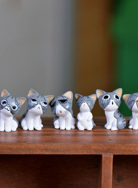 diy苔藓微景观起司猫玩具工艺品