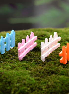 多肉植物花卉围栏苔藓微景观摆件