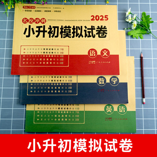 2025小升初真题卷语文数学英语必刷题人教版小学毕业升学总复习资料六年级下册试卷测试卷全套练习册名校模拟期末专项训练书2024年 - 图1