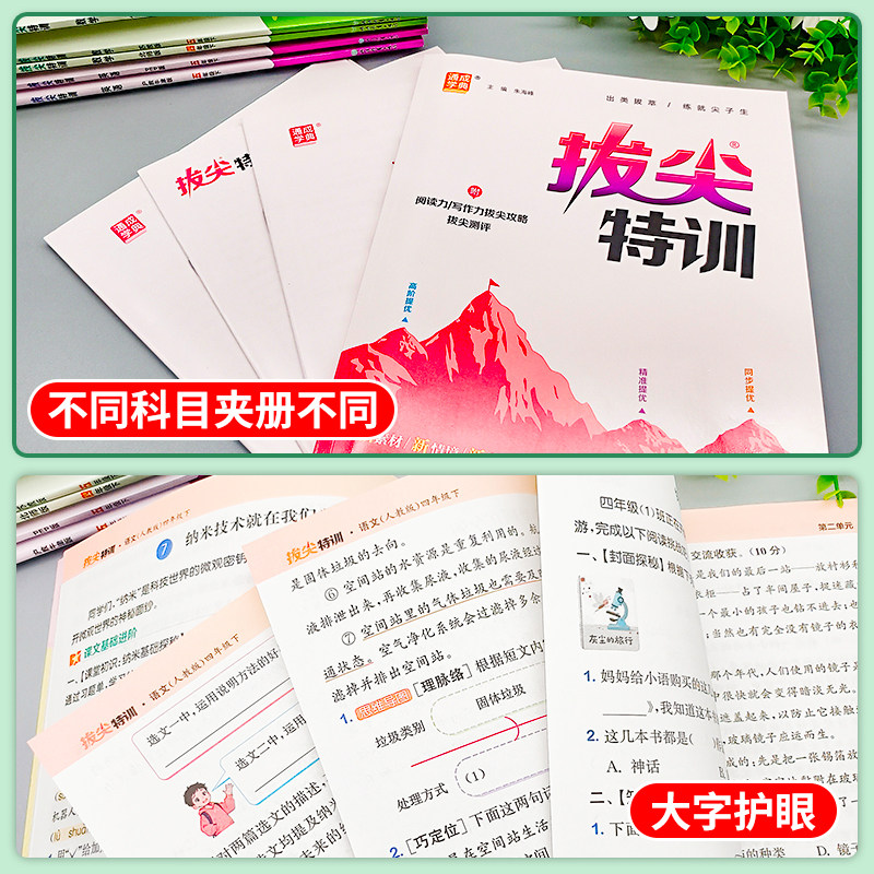 2025新版小学拔尖特训一年级二年级三四五六年级语文数学英语下册人教版全套小学生同步训练练习册北师苏教版译林版课时作业本上册