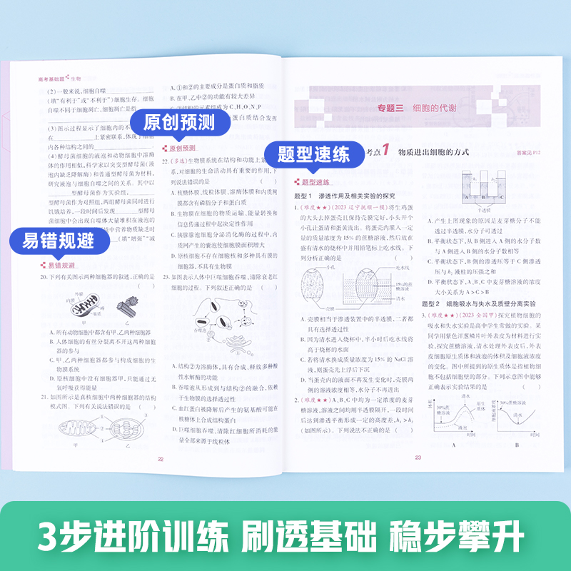 2024新版作业帮高考基础题数学物理化学生物2000题真题分类全刷高中必刷题知识点总结汇总高一高二高三理科练习题教辅总复习资料书 - 图3