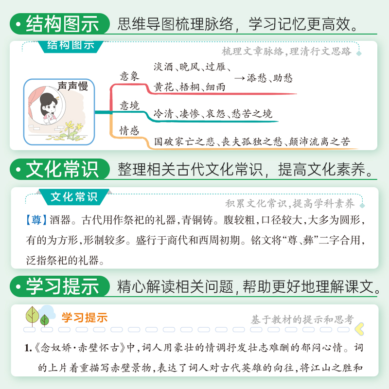 高中学霸文言文图文详解文言文RJ人教版教材必修选修高中语文工具书文言文完全解读文言文译注及赏析新教材语文文言文全解Pass绿卡 - 图2