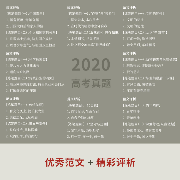 2021新版作文纸条一看就能用的作文素材高中版满分议论作文高考真题素材鉴赏评析超级作文素材短句时事人物专题作文素材精彩点评 春秋文化图书专营店