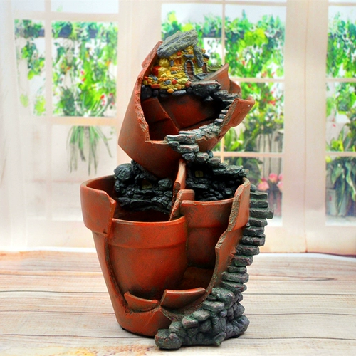 Оригинальный дизайнерский ретро декор из смолы, креативный цветочный горшок, стиль, ручная роспись