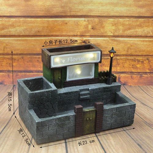 Оригинальный дизайнерский ретро декор из смолы, креативный цветочный горшок, стиль, ручная роспись